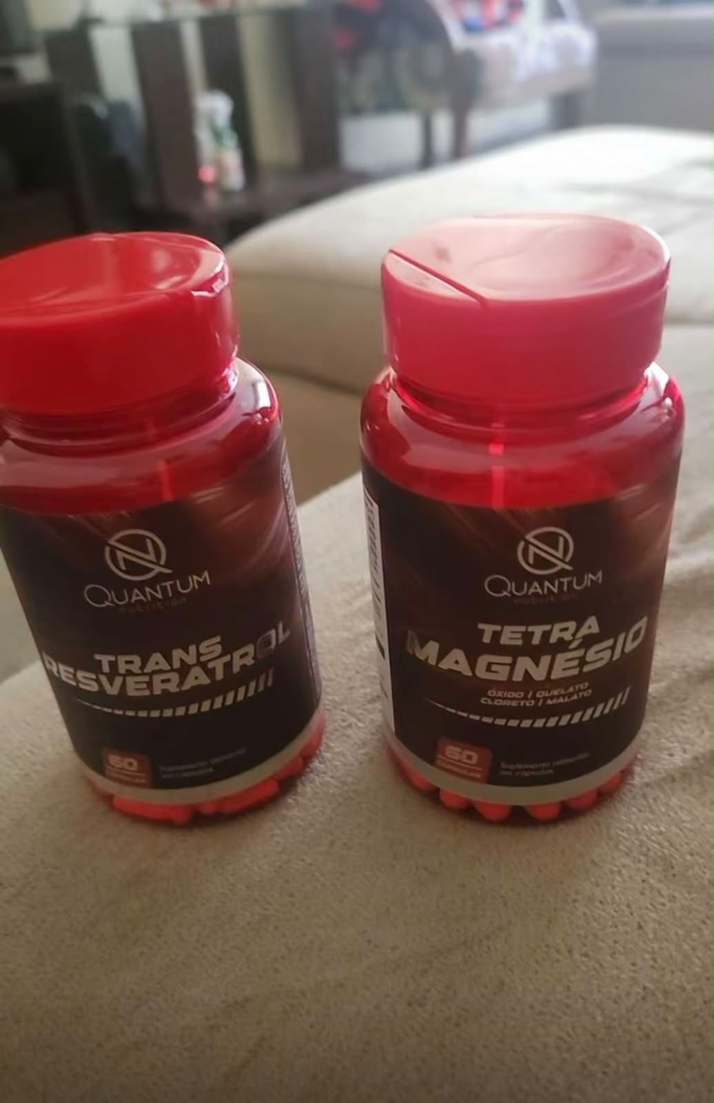Cliente com Tetra Magnésio e Trans Resveratrol Quantum